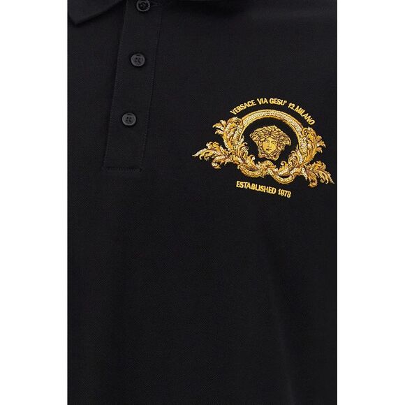 Versace Men 'Coupe Blason' Polo Shirt - Picture 5 of 5